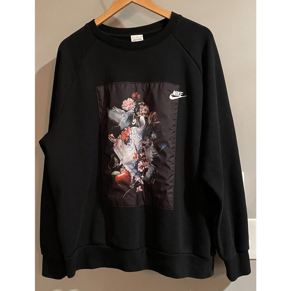 Nike Sweatshirt Graphic AF-1 Masterpiece Crewneck Athleasure Tech Fleece XL